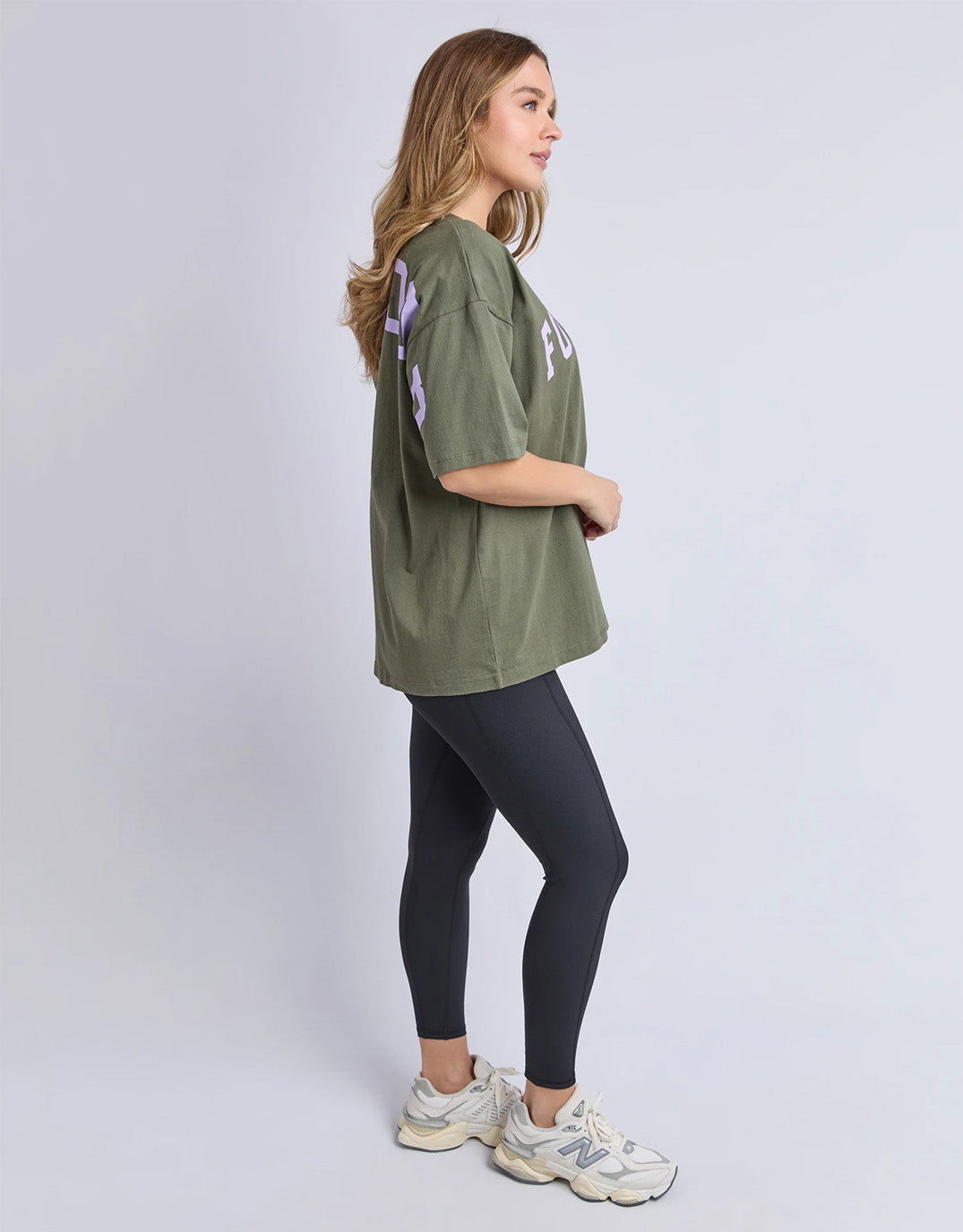 Foxwood Interval Tee (Khaki/Lilac)