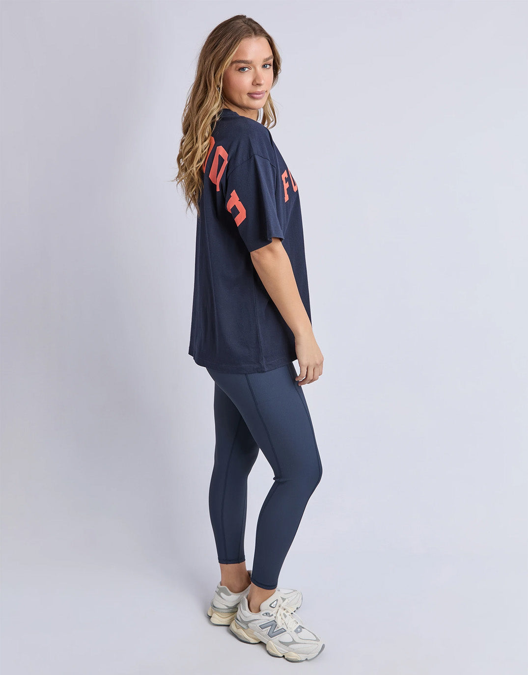 Foxwood Interval Tee (Navy/Orange)