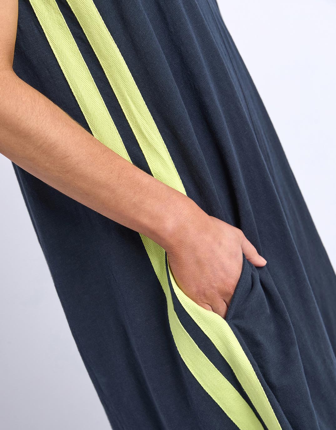 Foxwood Recovery Dress (Navy & Neon Lemon)