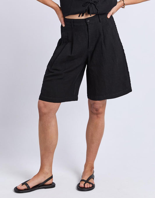 Image of a model wearing Shorts. Productname: San Lucas Short - in Black colour by brand - Foxwood