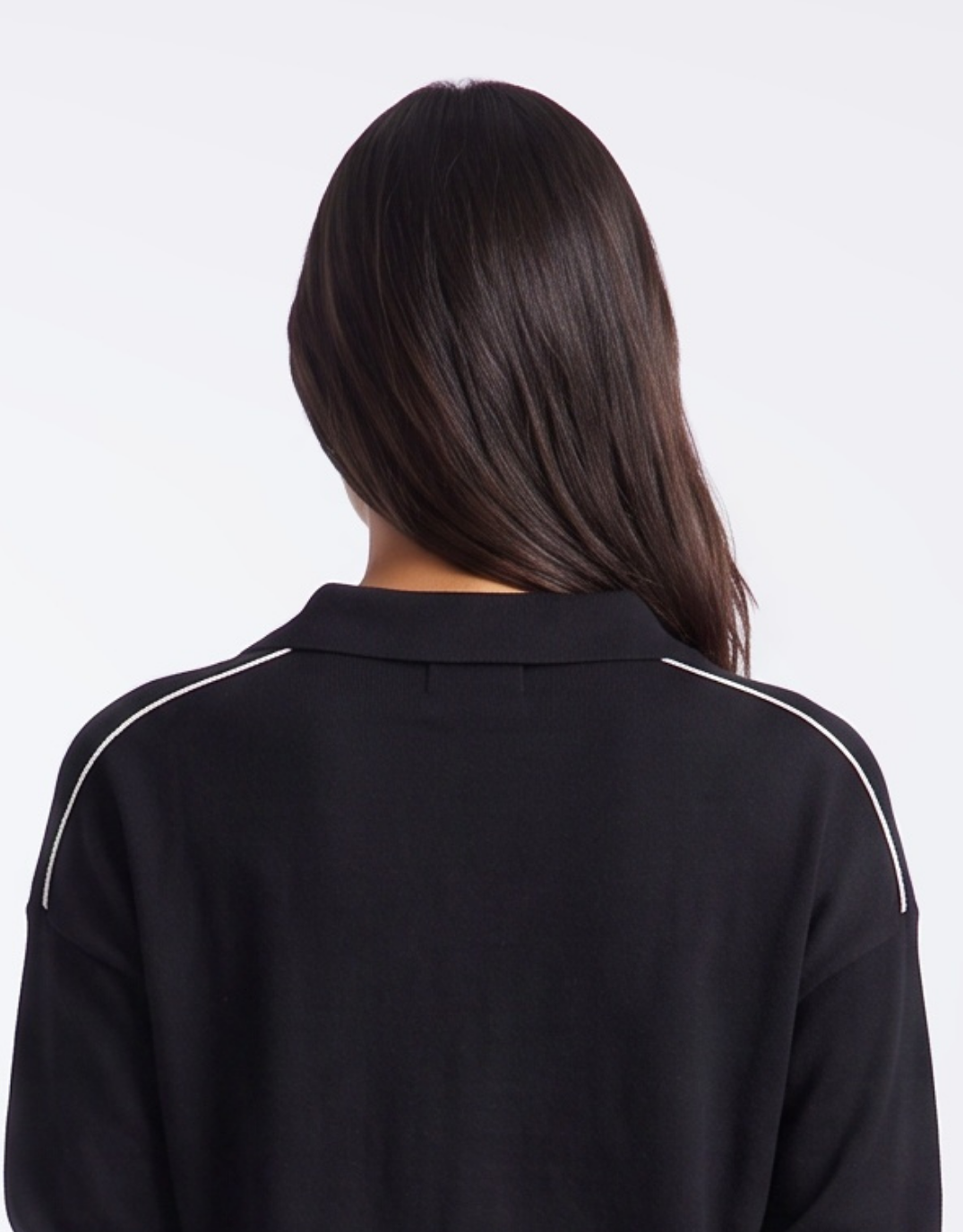 White & Co. Polo Frenchie Knit (Black)