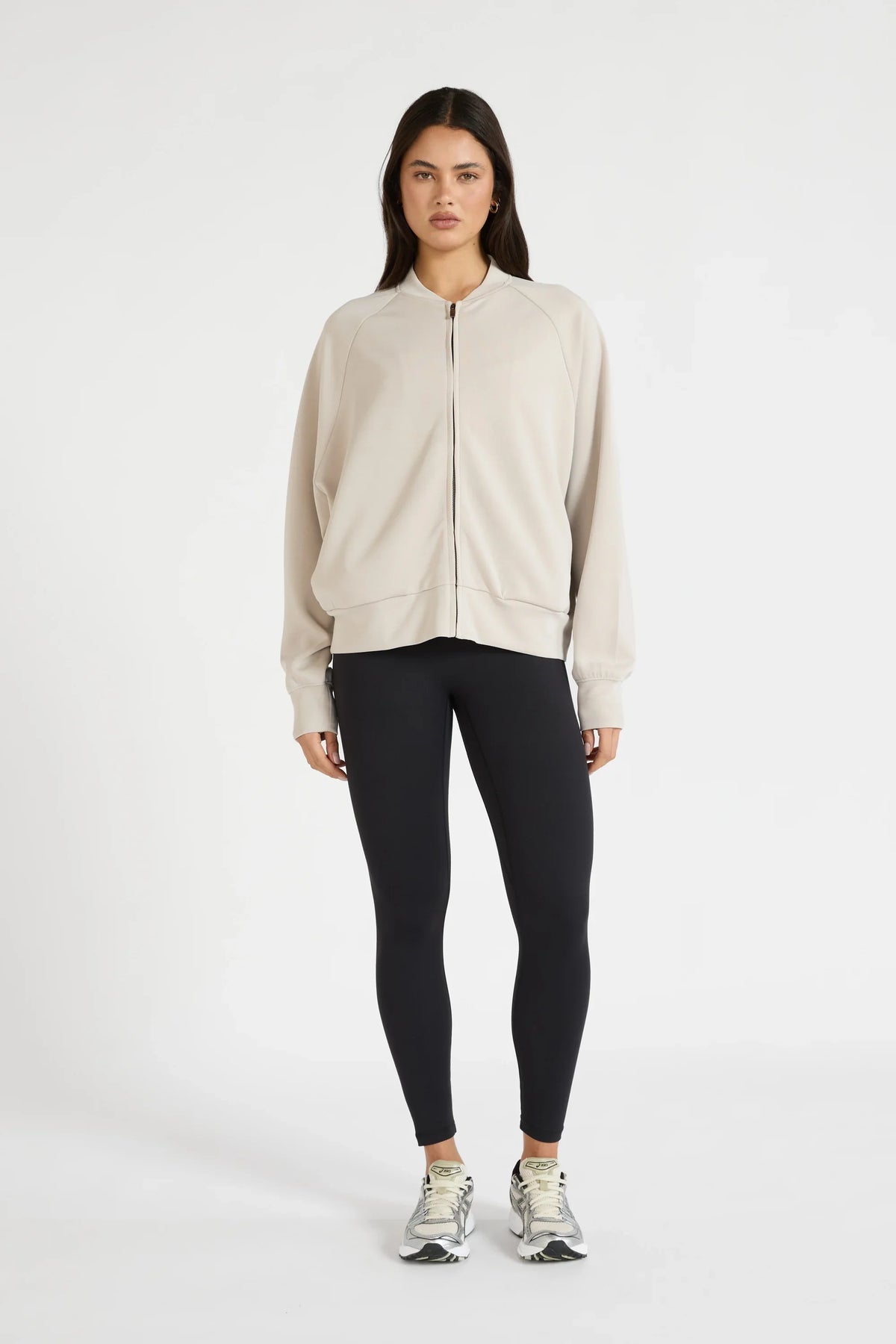 Soft Luxury Bomber Jacket (Stone)