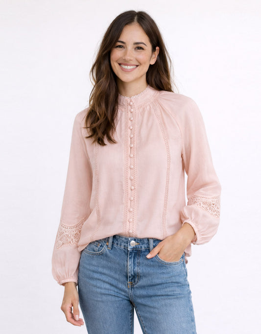 GDS Meissin Linen Blouse (Pink)