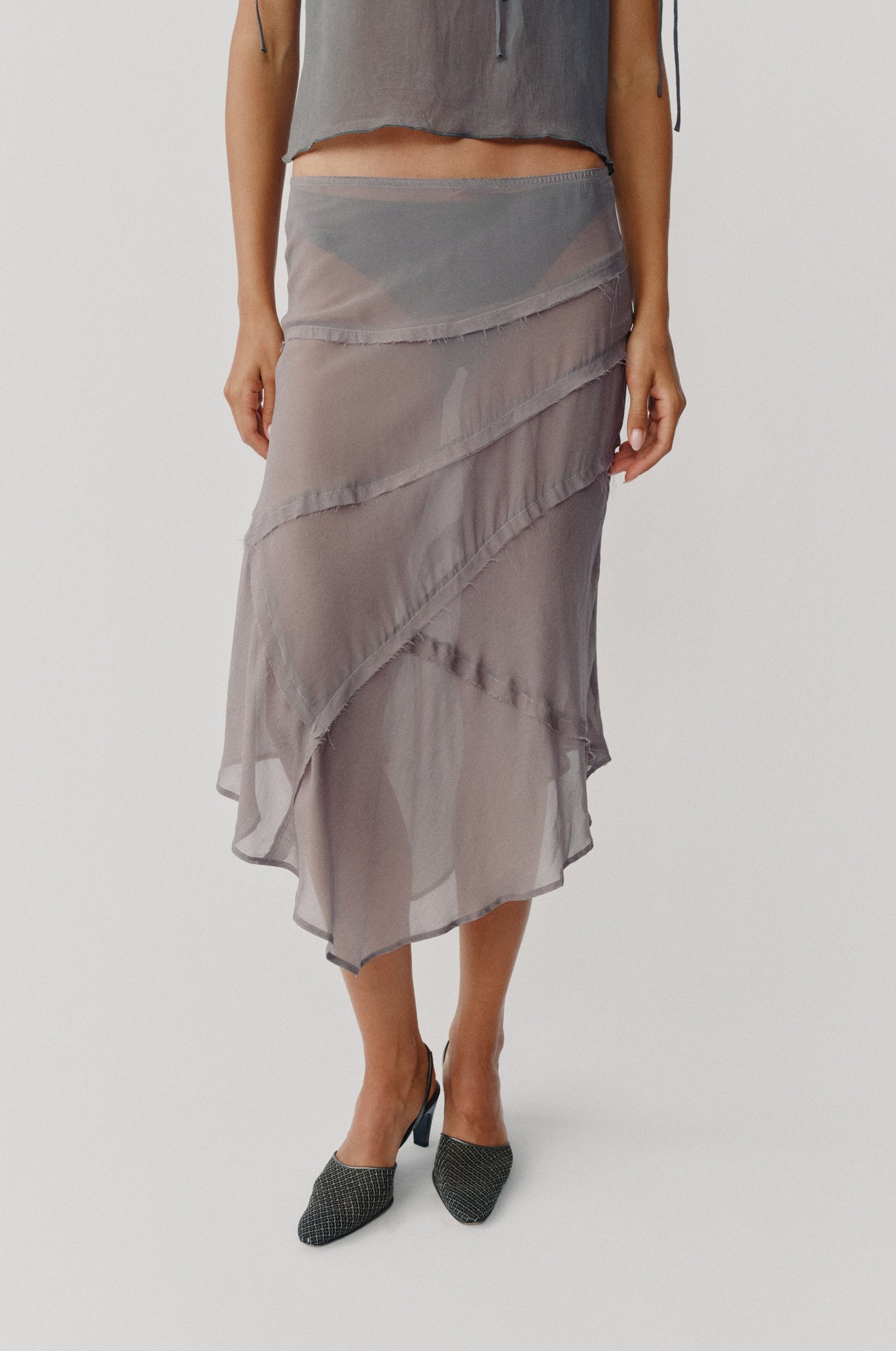 Gia Skirt (Dusty Slate)