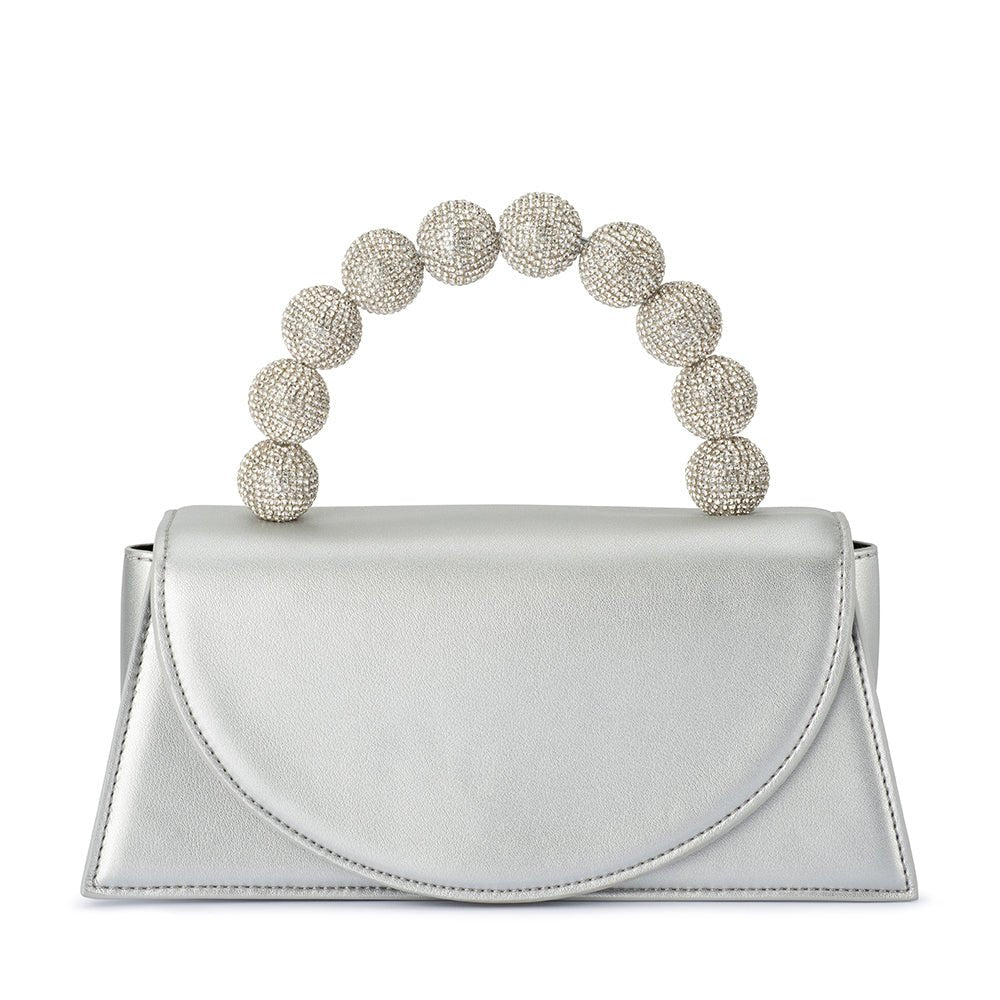 Olga Berg GIANNA Top Handle Bag (Silver)