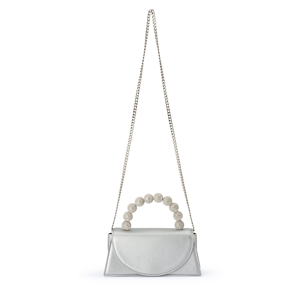 Olga Berg GIANNA Top Handle Bag (Silver)