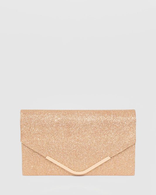 Colette by Colette Hayman Gold Lila Envelope Clutch Bag
