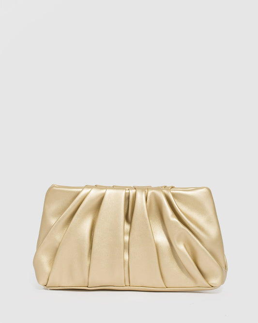 Colette Lucy Pouch Clutch Bag (Gold)