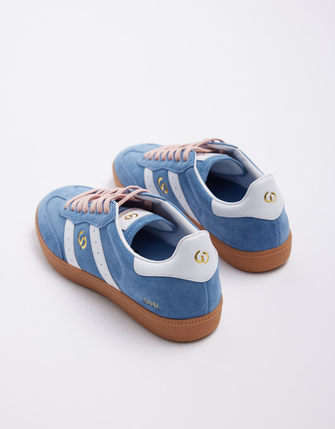 Goodsole Parallel Suede Sneakers (Denim/Pink)