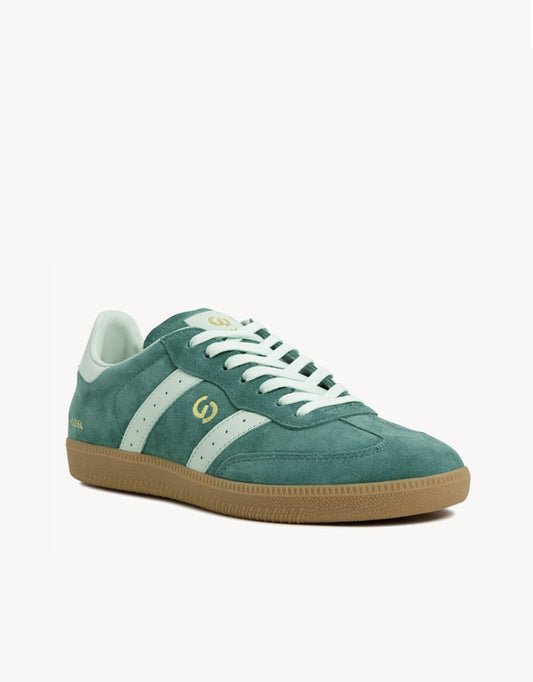 Image of Shoes. Productname: Parallel Suede Sneakers - in Green/Mint colour by brand - Goodsole