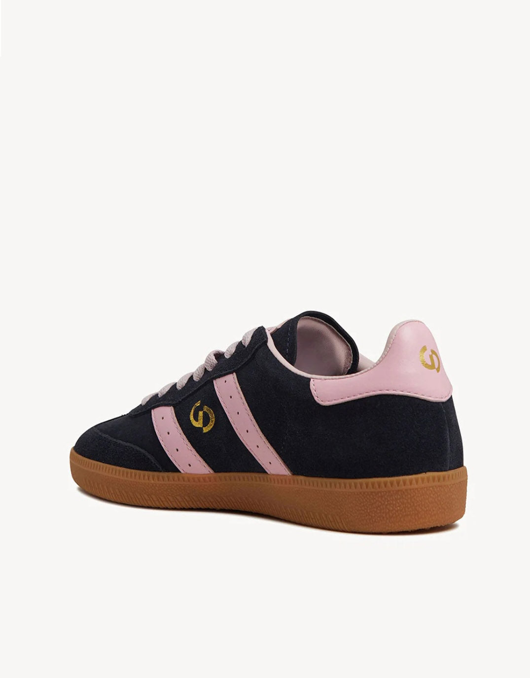 Goodsole Parallel Suede Sneakers (Navy/Pink)