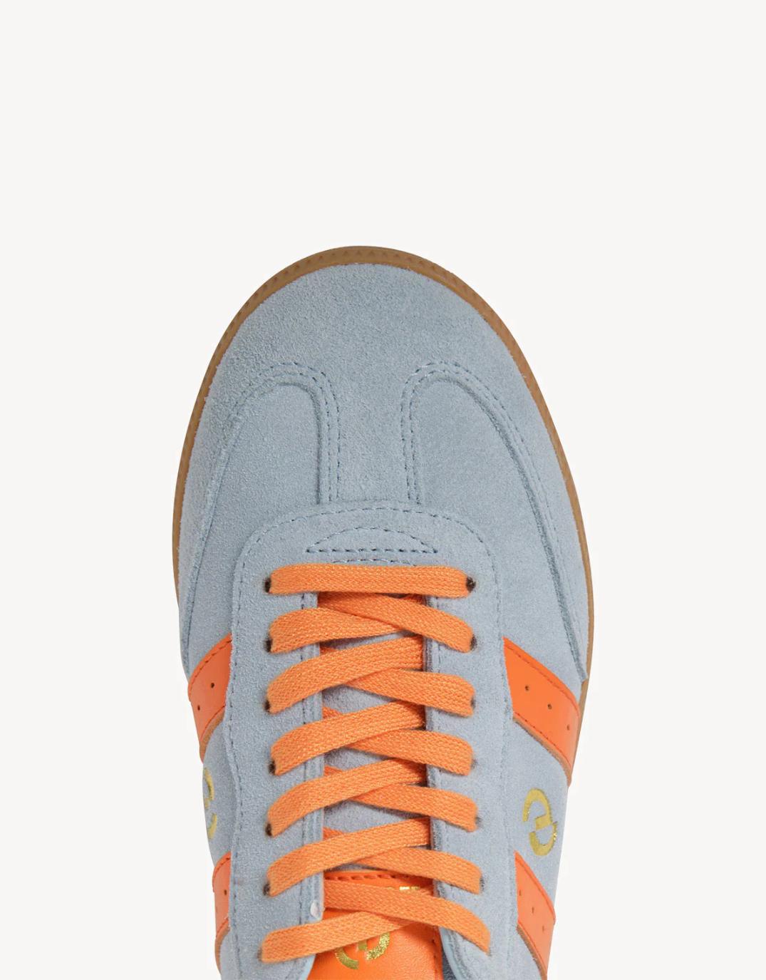 Goodsole Parallel Suede Sneakers Pale Blue/Orange (Pale Blue /Orange)