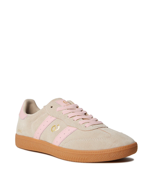 Image of Shoes. Product name - Parallel Suede Sneakers Tropical Taupe/Pink in Tropical Taupe/Pink colour by brand - Goodsole