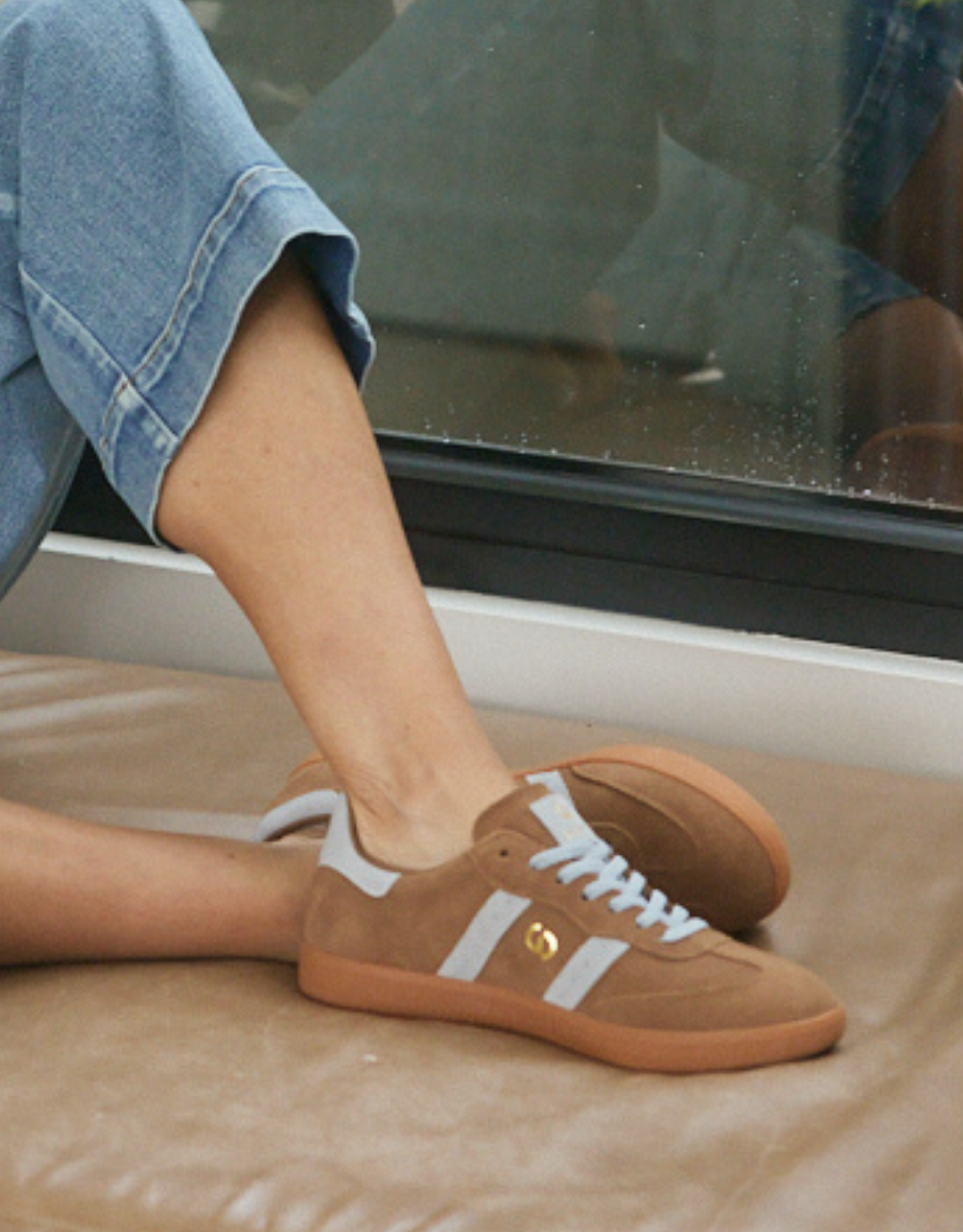 Image of Shoes. Product name - Parallel Suede Sneakers Smoke Brown/Blue in Smoke Brown/Blue colour by brand - Goodsole