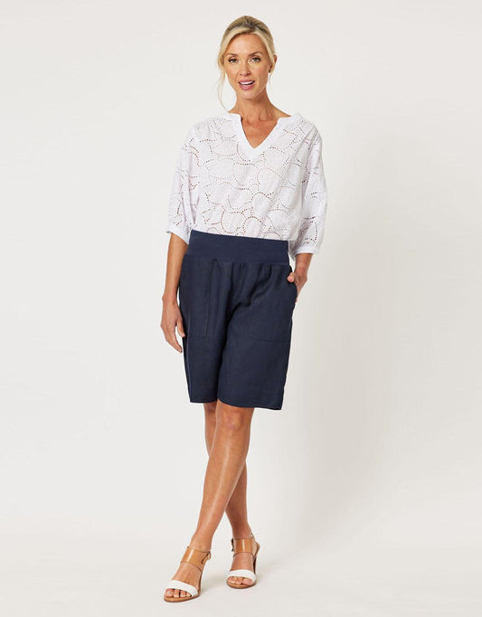 Jersey Waist Short - (Navy)