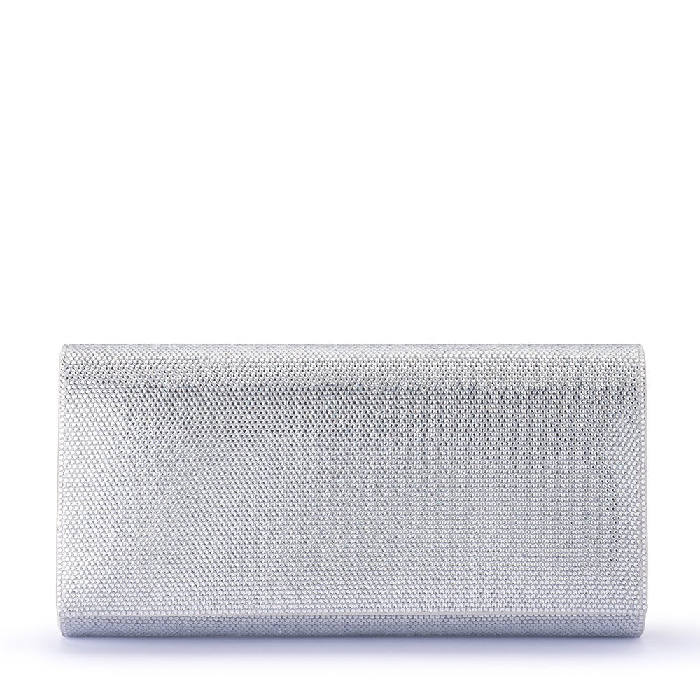 Olga Berg GRACE Envelope Clutch (Silver)