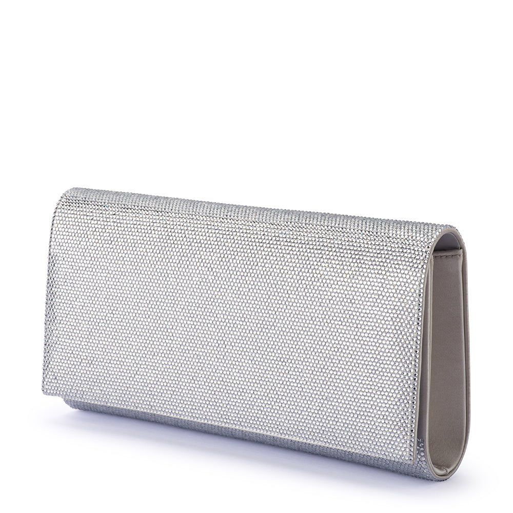 Olga Berg GRACE Envelope Clutch (Silver)