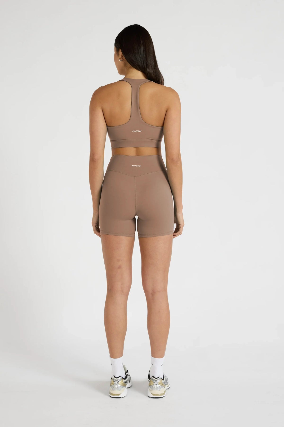 ALLFENIX CloudCore Deep V-Neck Sports Bra (Latte)
