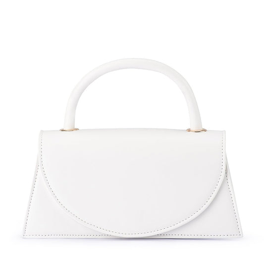 Olga Berg HAILEY Top Handle Bag (White)