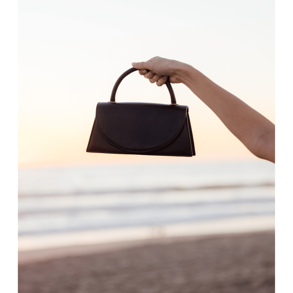 Olga Berg HAILEY Top Handle Bag (Black)