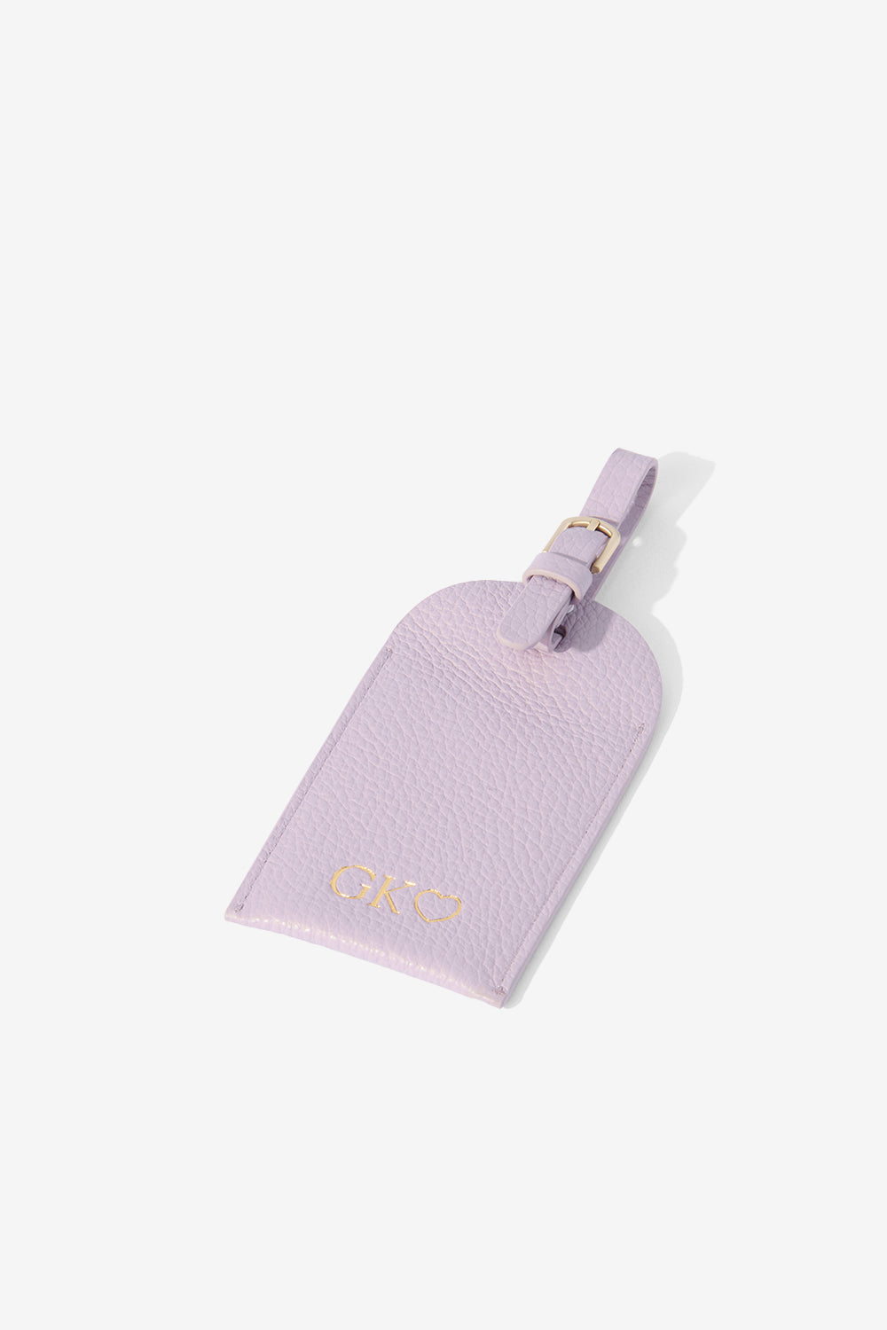 Image of Badge & Pass Holders. Product name - HALE LUGGAGE TAG LILAC in Lilac colour by brand - KINNON