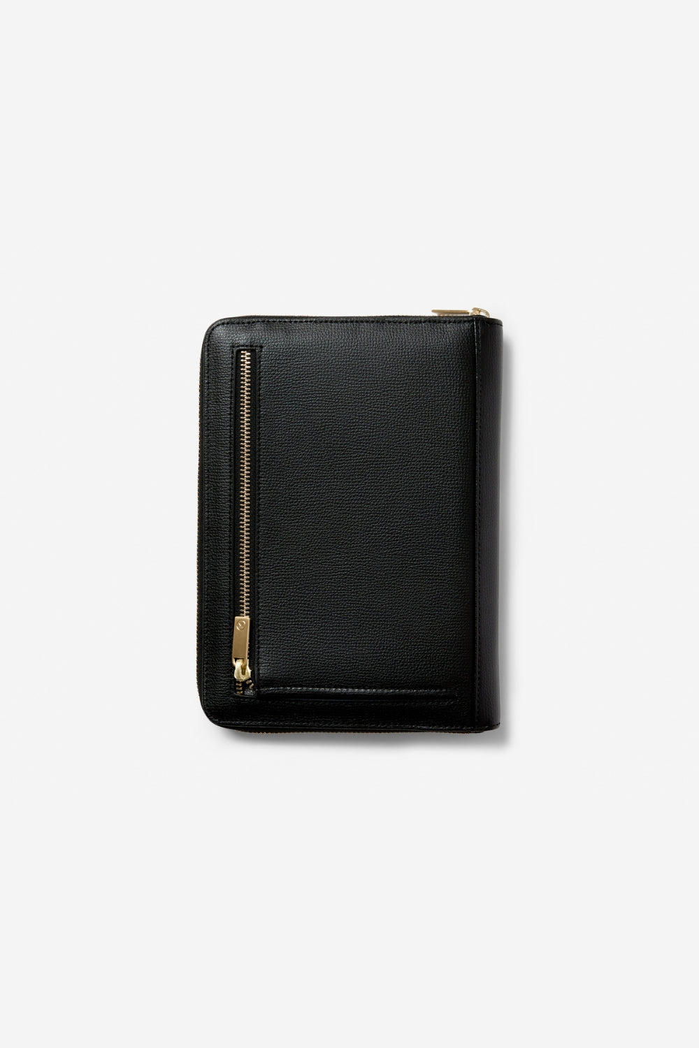 Image of Accessories. Product name - HARLEY A5 COMPENDIUM BLACK WITH GOLD HARDWARE in Black colour by brand - KINNON