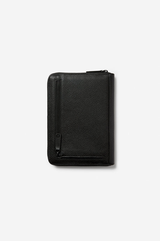 Image of Accessories. Product name - HARLEY A5 COMPENDIUM BLACK WITH BLACK HARDWARE in Black colour by brand - KINNON