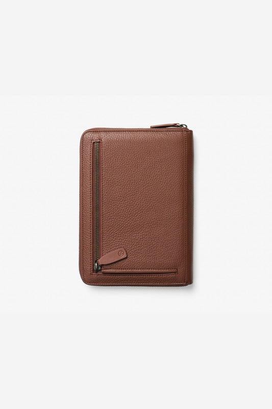 Image of Accessories. Product name - HARLEY A5 COMPENDIUM CHESTNUT in Chestnut colour by brand - KINNON