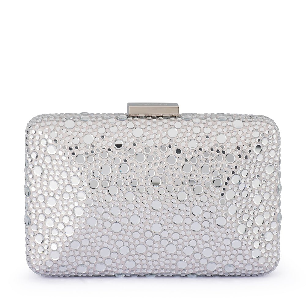 Olga Berg HARRIET Crystal Clutch (Silver)