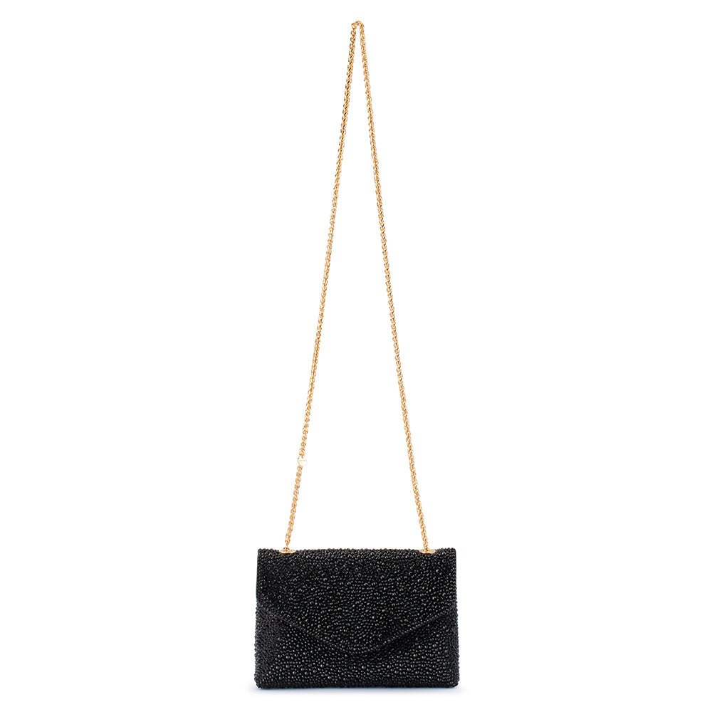 Olga Berg HATTIE Crystal Shoulder Bag (Black)