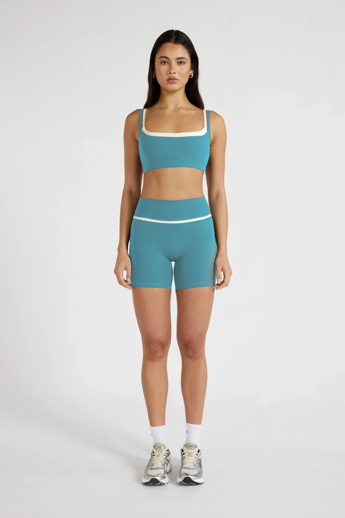 ALLFENIX CloudCore Contrast Double Layer Sports Bra (Blue)