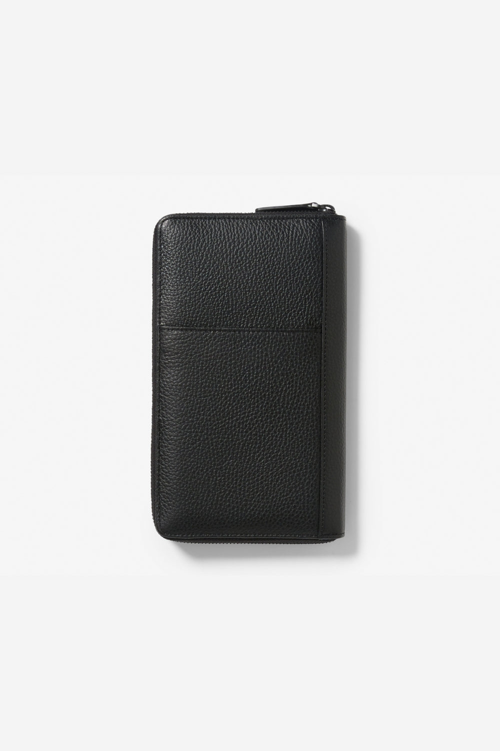 Image of Wallets & Money Clips. Product name - HEMINGWAY TRAVEL WALLET BLACK WITH BLACK HARDWARE in Black colour by brand - KINNON