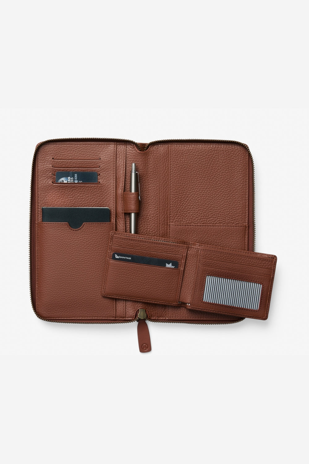 KINNON HEMINGWAY TRAVEL WALLET (Chestnut)