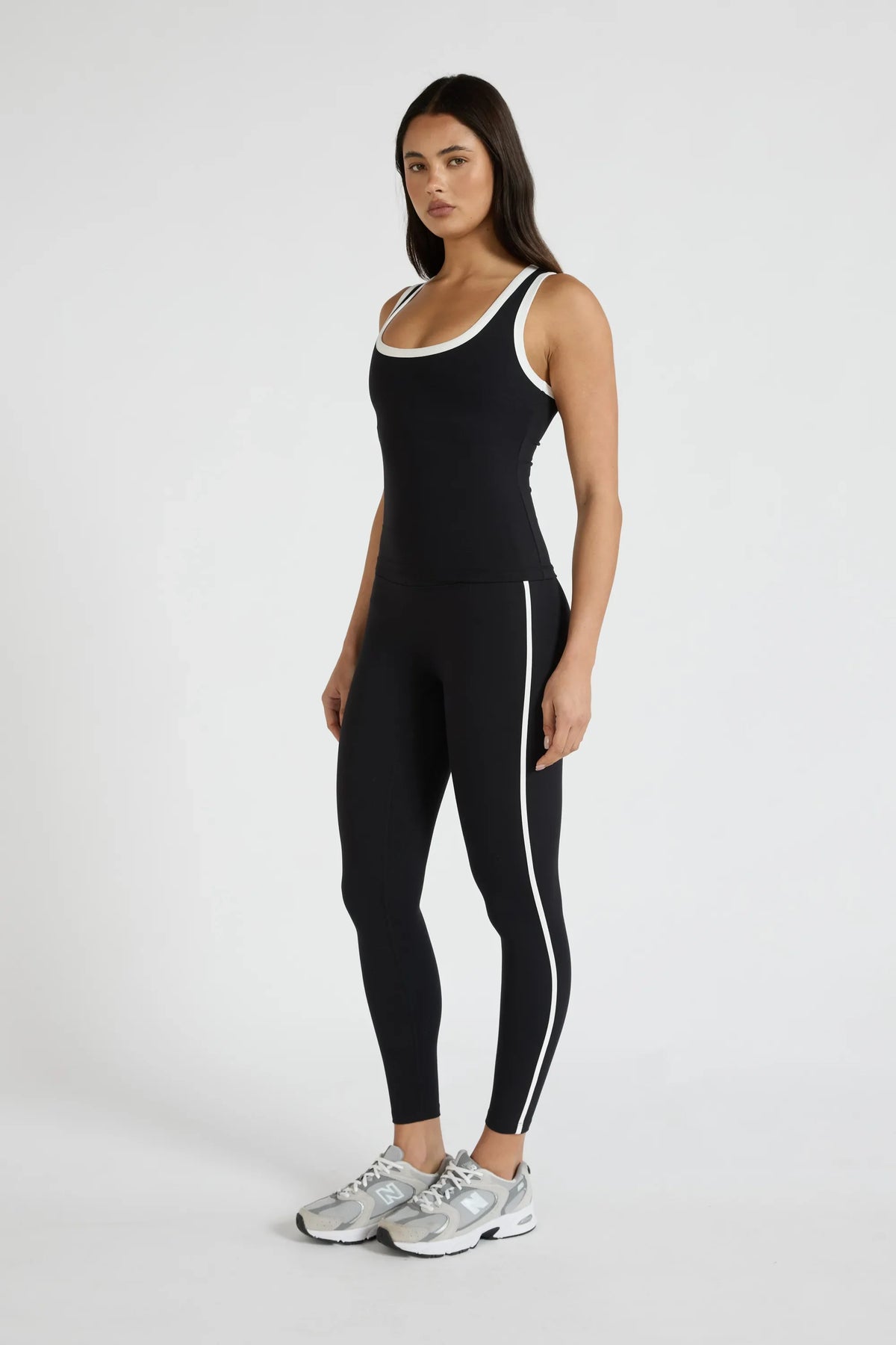ALLFENIX CloudCore Contrast Bind Racer Tank (Tan)