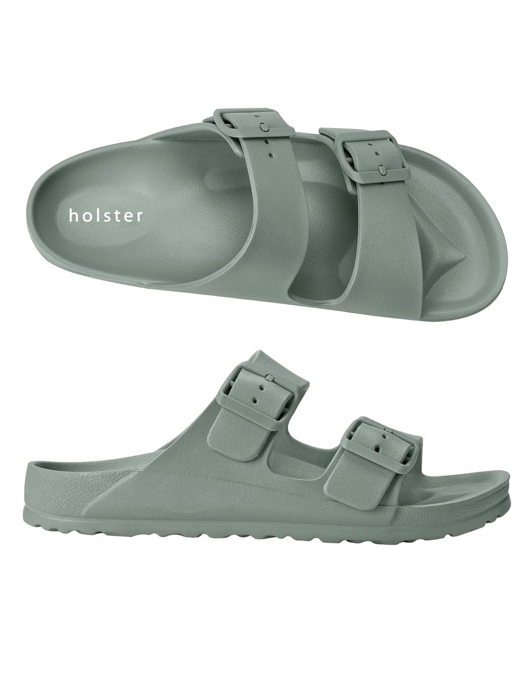 Image of Shoes. Productname: Sundreamer Slide - in Sage colour by brand - Holster