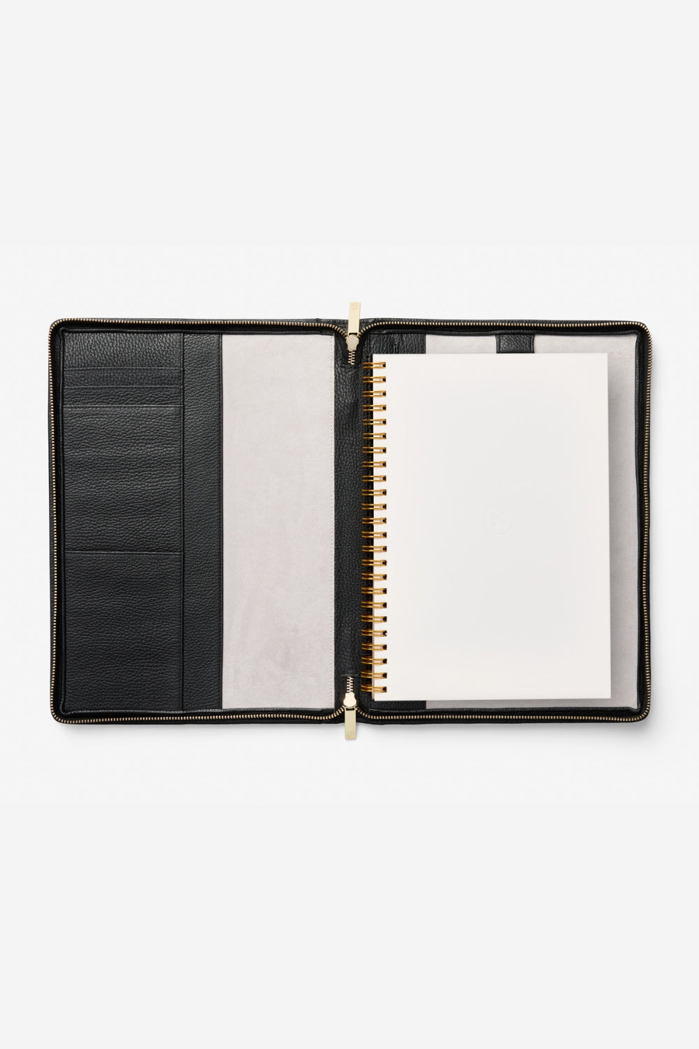 KINNON HUDSON COMPENDIUM WITH GOLD HARDWARE (Black)