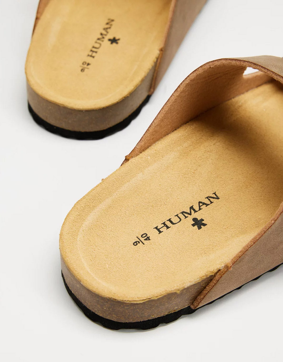 Human Shoes Ibiza Slides (Taupe)