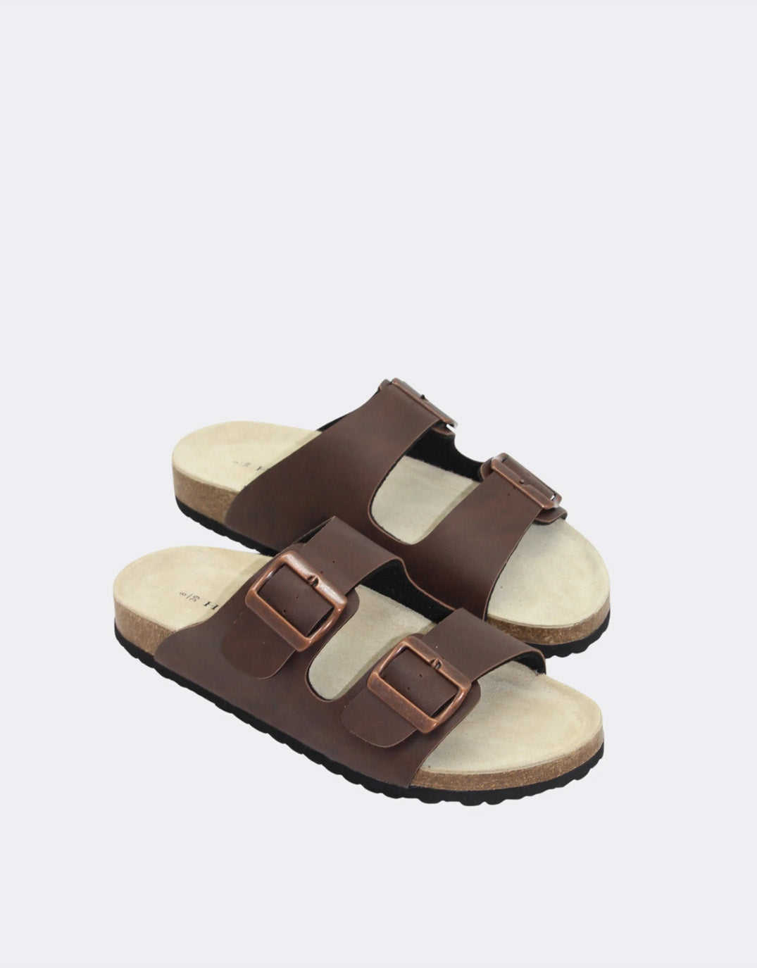Human Shoes Ibiza Slides (Chocolate)