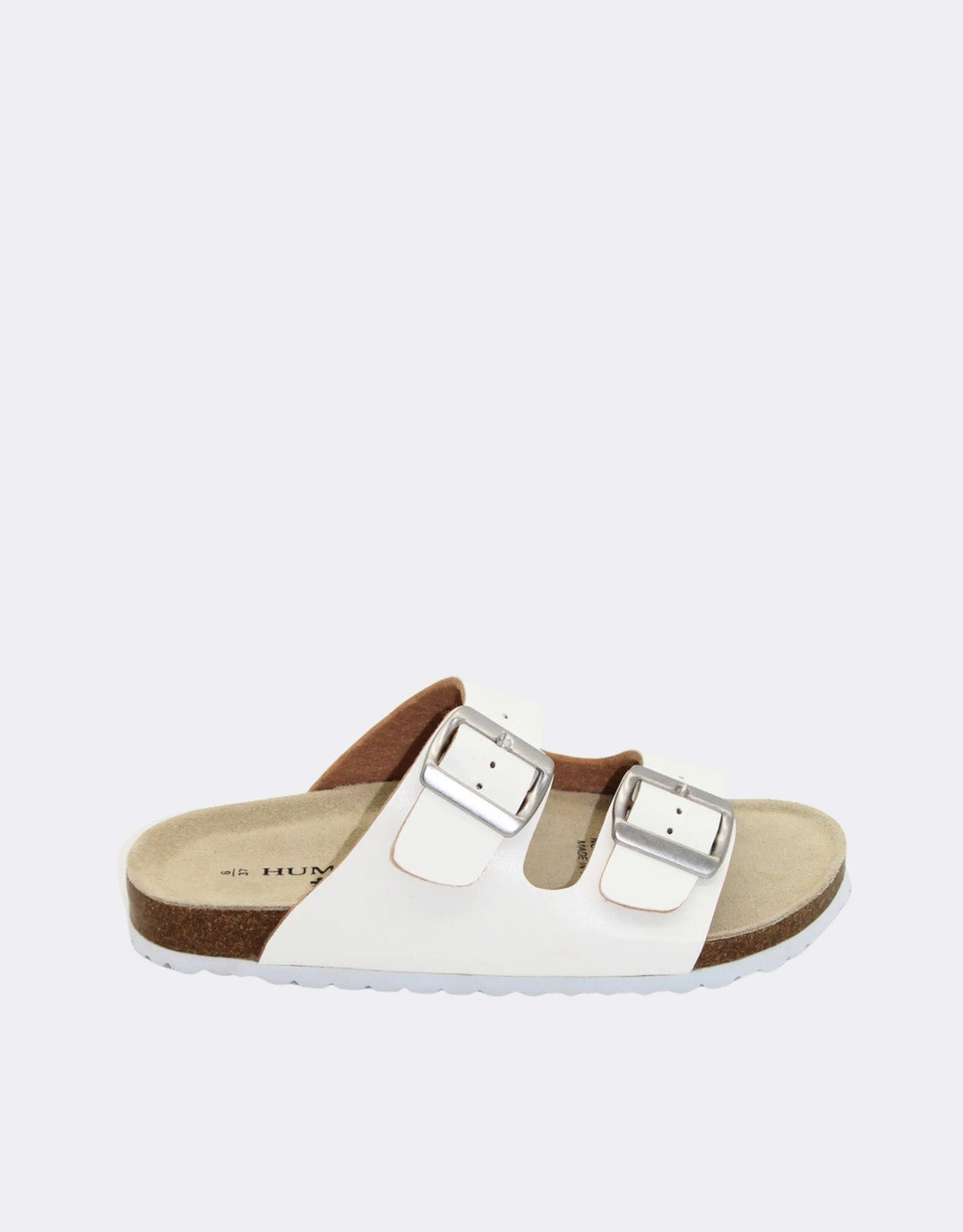 Human Shoes Ibiza Slides (White)