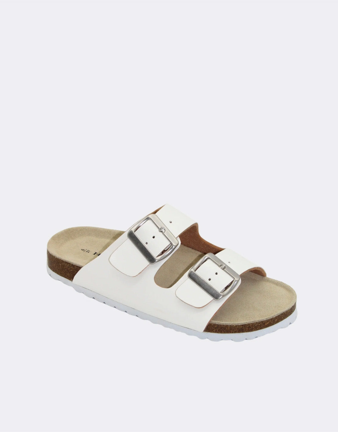 Human Shoes Ibiza Slides (White)