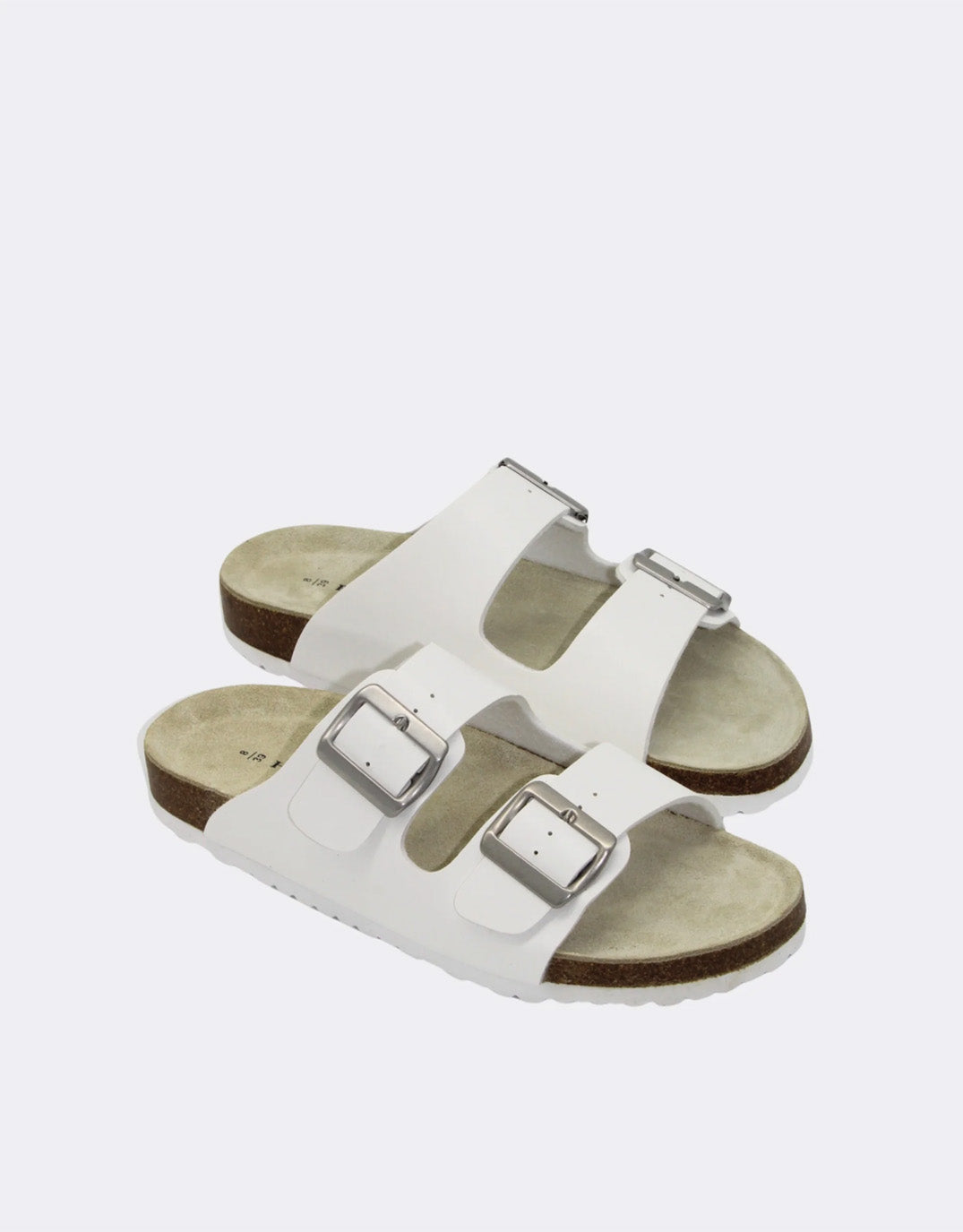 Image of Shoes. Product name - Ibiza Slides White in White colour by brand - Human Shoes
