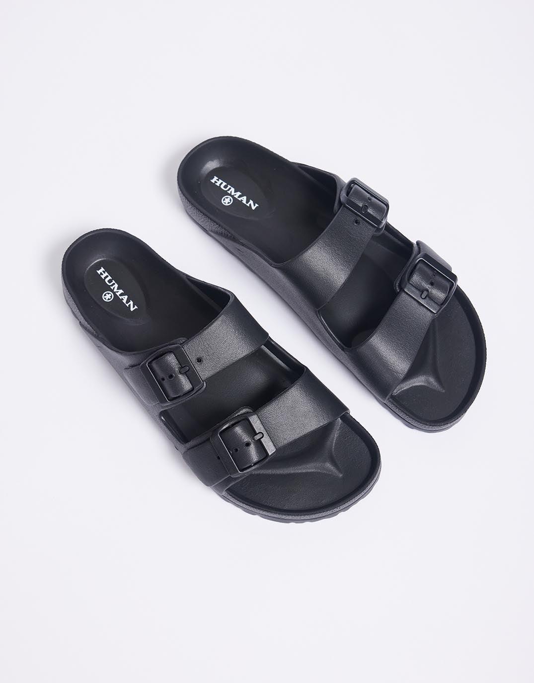 Human Shoes Ripe Slide (Black)