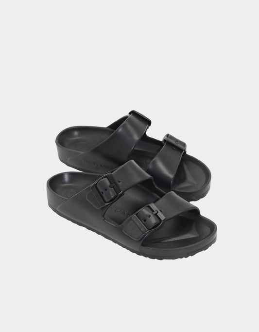 Image of Shoes. Product name - Ripe Slide Black in Black colour by brand - Human Shoes
