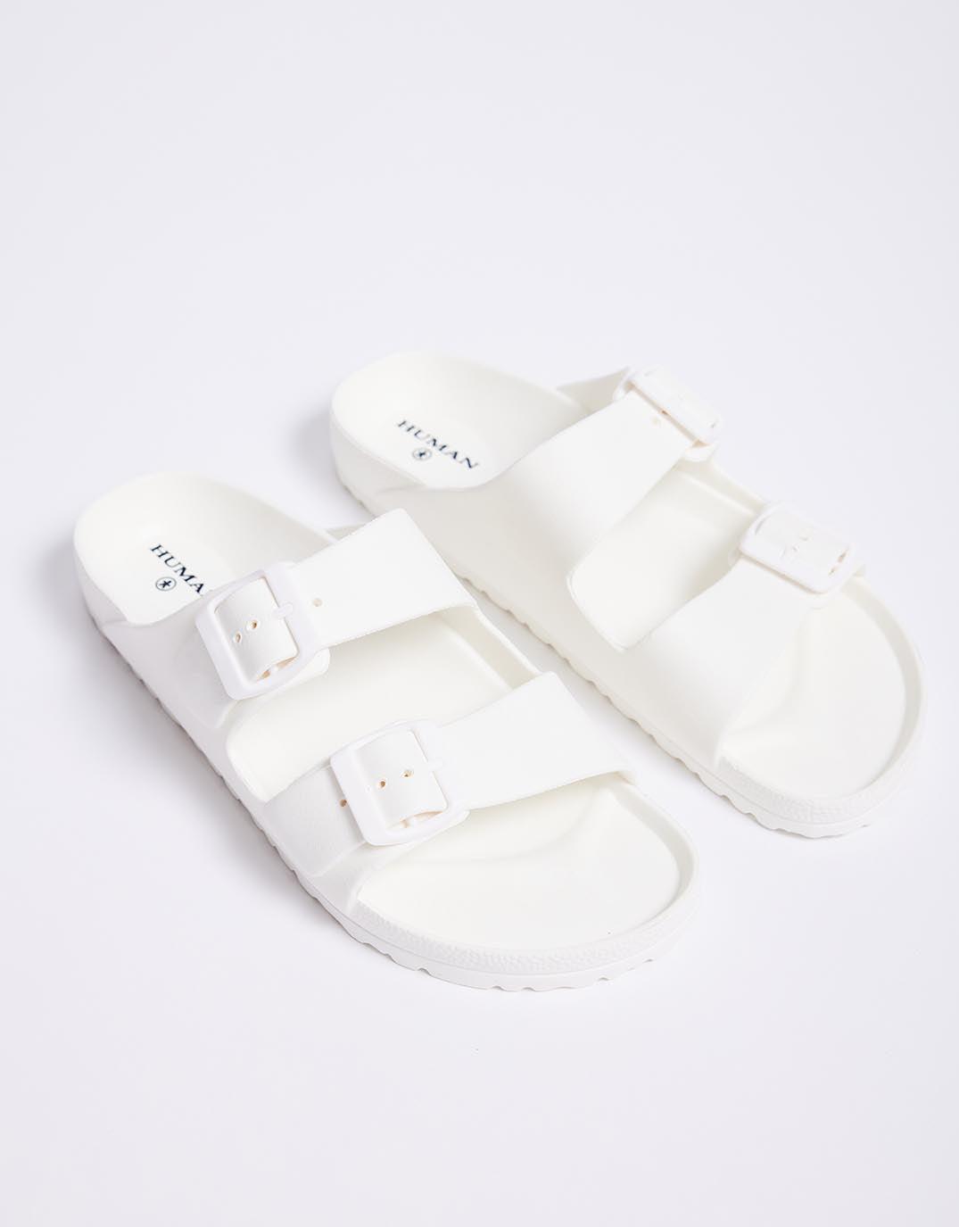 Human Shoes Ripe Slide (White)