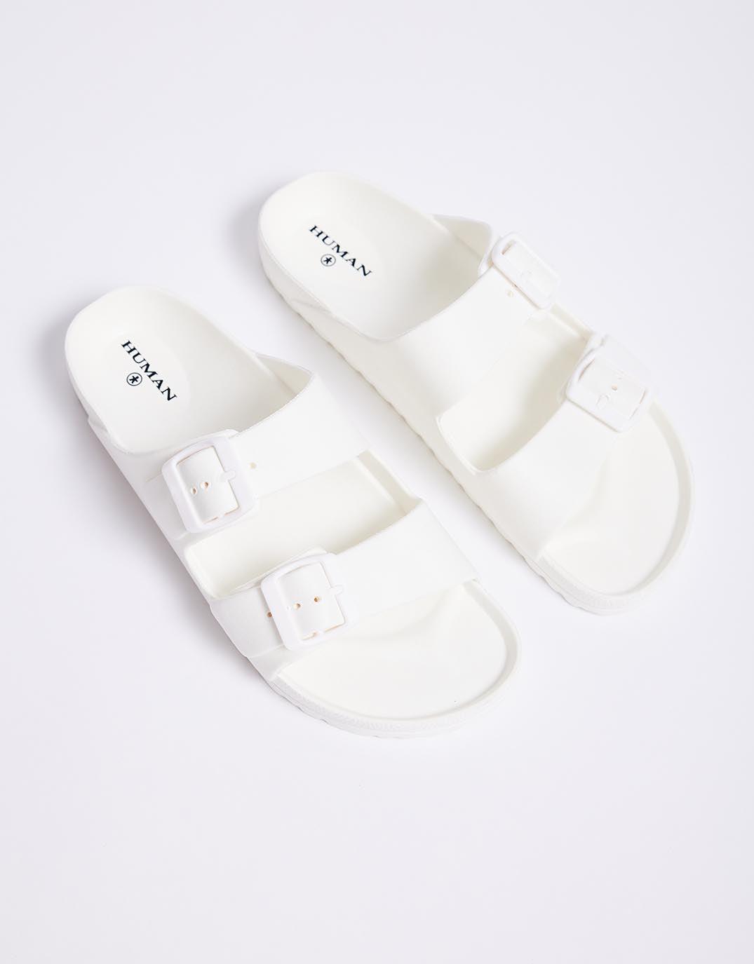 Human Shoes Ripe Slide (White)