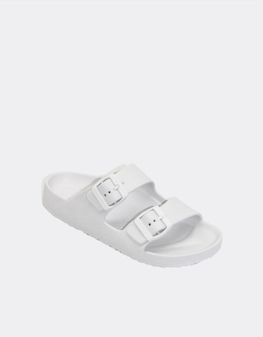 Image of Shoes. Product name - Ripe Slide White in White colour by brand - Human Shoes