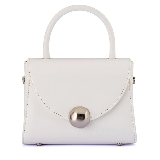 Olga Berg HUX Top Handle Bag (White)