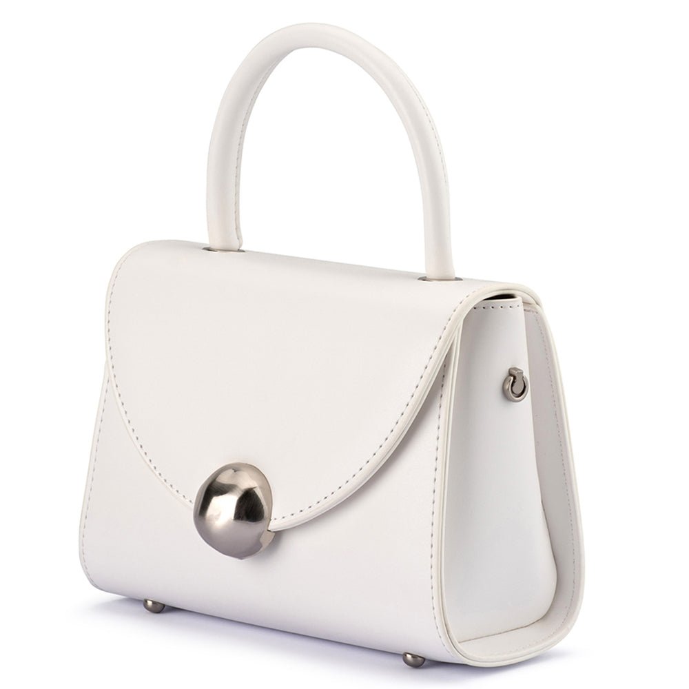 Olga Berg HUX Top Handle Bag (White)