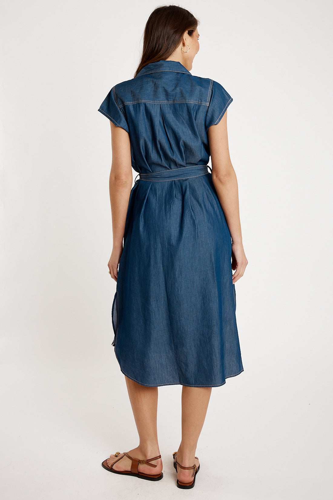 I.B.S.A IBSA Arizona Button Dress (Dark)