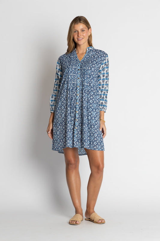 Image of Dresses. Product name - IBSA Idaho Tuck Dress in Dress colour by brand - I.B.S.A